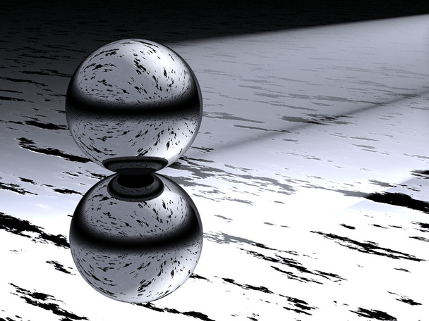 Bola de vidrio abstracta
 - Foto, imagen