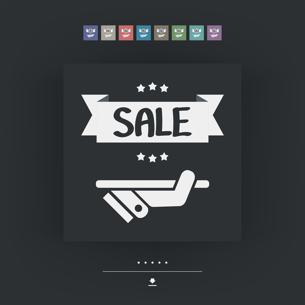 Sale label icon - Vecteur, image