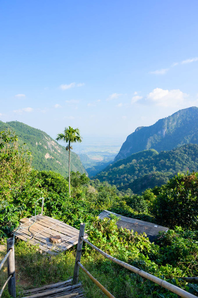 Beautiful Mountain View at Pha Hi Village, Chiang Rai Province. - Photo, Image
