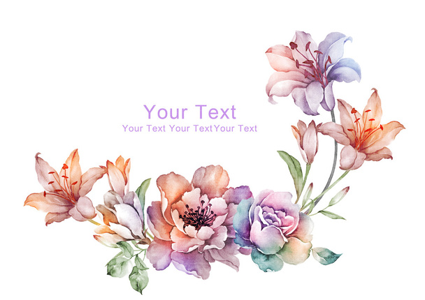 Цветы акварельного цвета
 - Фото, изображение