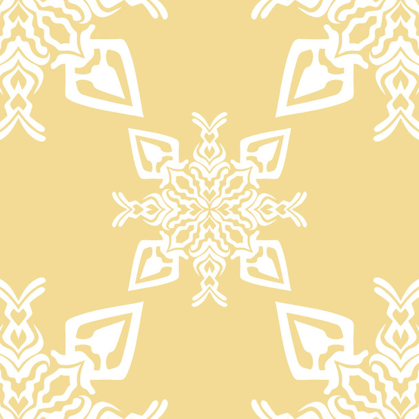 geométrico fresco patrón floral abstracto - Vector, imagen