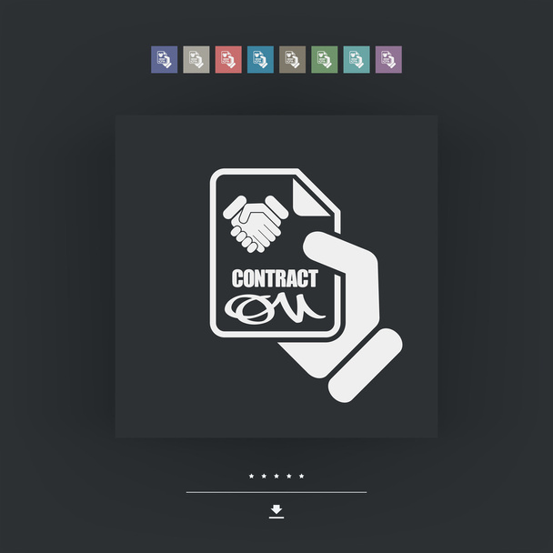 Contract icon - Vector, Image