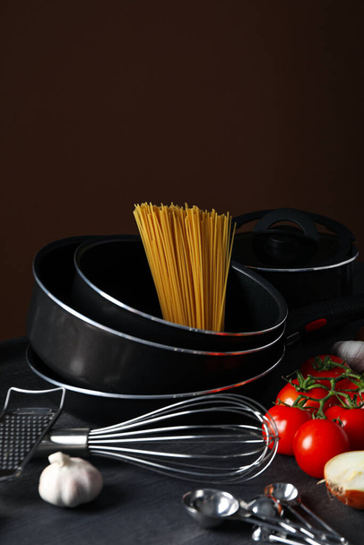 Concept of kitchen supplies and kitchen dish - Photo, Image