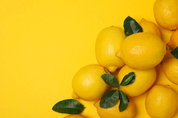 Concepto de sabrosos cítricos - delicioso limón - Foto, Imagen