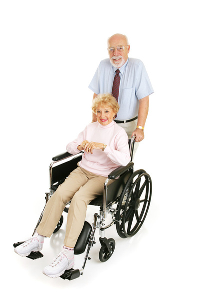 Senior ápolja a házastárs - Fotó, kép