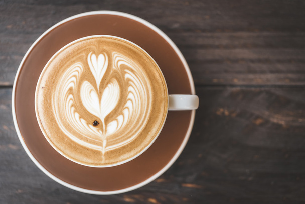 Latte káva pohár - Fotografie, Obrázek