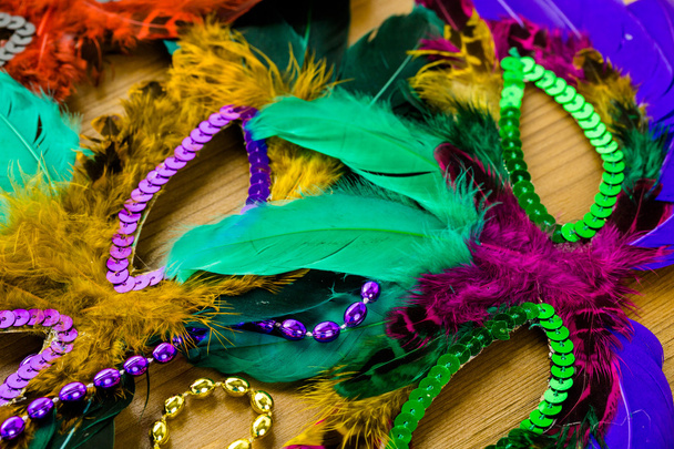 Színes dekorációk Mardi Gras - Fotó, kép