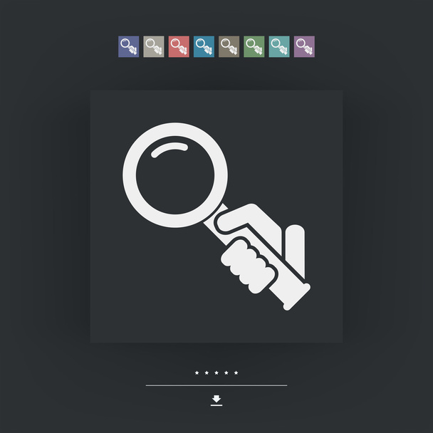 Magnifier icon - Vector, Image