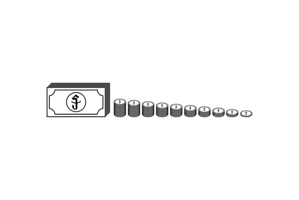 Kamboçya Para Birimi Sembolü, Kamboçya Riel Simgesi, KHR İşareti. Vektör İllüstrasyonu - Vektör, Görsel