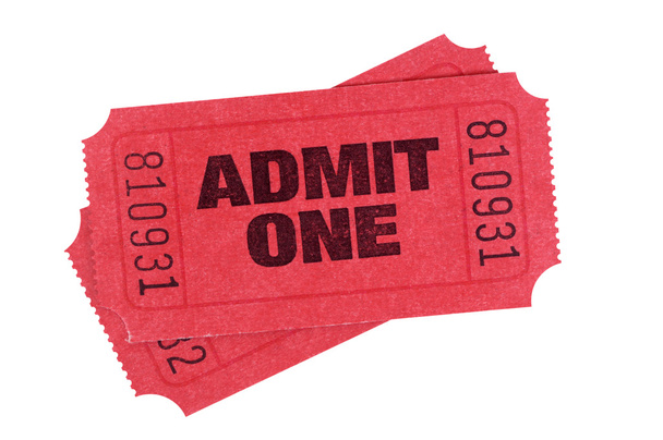 Red admission tickets - Photo, Image