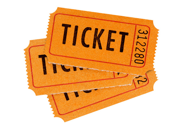 Πορτοκαλί εισιτήρια - Φωτογραφία, εικόνα