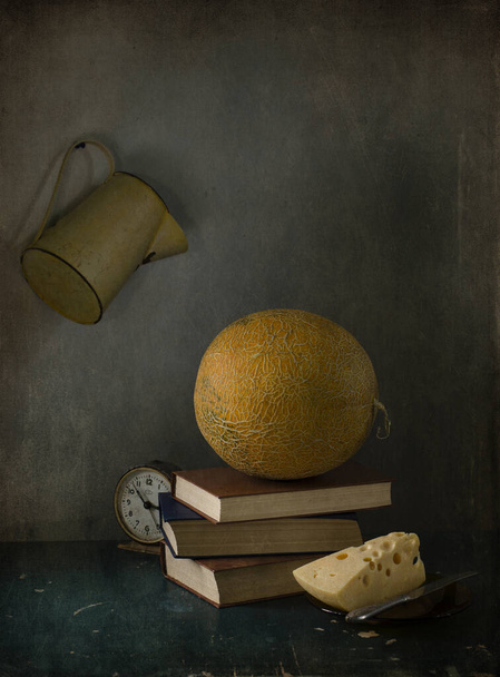 still life with old vintage books, retro style concept  - Фото, изображение