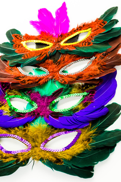 Çok renkli süslemeleri, Mardi Gras için yüz maskesi - Fotoğraf, Görsel