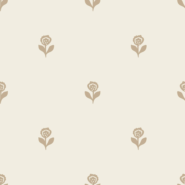 Modèle vectoriel motif de coupe lino floral excentrique. Décoration sans couture de design feuilleté fantaisiste pour fond scandi - Vecteur, image