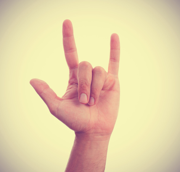 Hand rock gesture - Foto, immagini