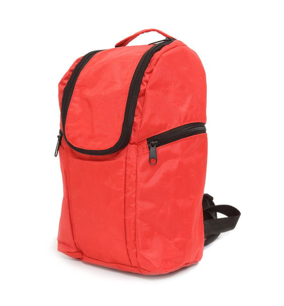 mochila roja para senderismo
  - Foto, imagen