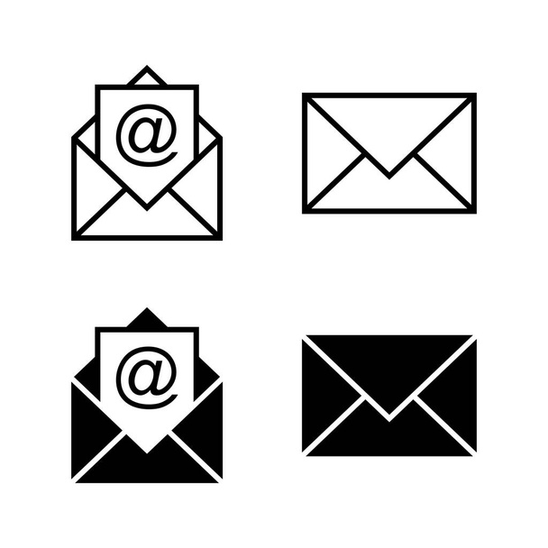 Vector de iconos de correo. signo de correo electrónico y símbolo. Icono de correo electrónico. Envolvente icono - Vector, Imagen