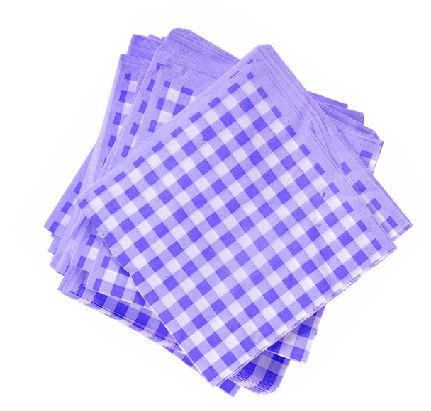 Simple pila de servilletas, púrpura, listo para ser utilizado - Foto, Imagen