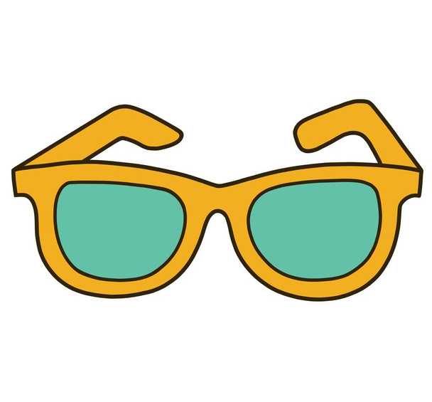 sunglasses icon. cartoon illustration of glasses art icons for web - Photo, image