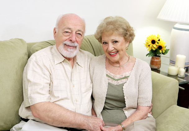 Seniors Relaxing at Home - Foto, imagen