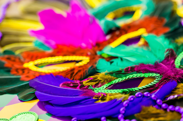Mardi Gras partisi için çok renkli süslemeleri - Fotoğraf, Görsel