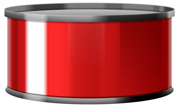 Blank Tin Can Template for Label Design illustration - Διάνυσμα, εικόνα
