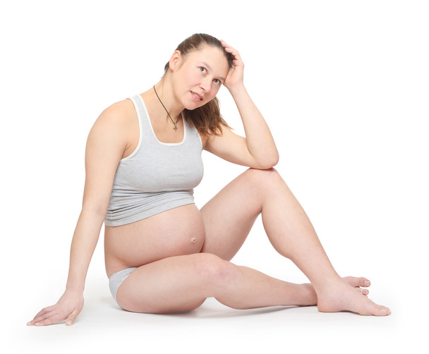 Triste mujer embarazada
  - Foto, Imagen
