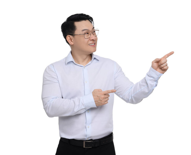 Businessman in formal clothes posing on white background - Φωτογραφία, εικόνα