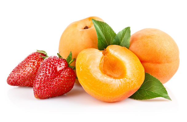 meruňkový ovoce s jahodovou bobule - Fotografie, Obrázek
