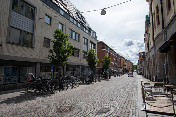 Linkping, Sweden - May 29, 2023: Linkping Central Square - 写真・画像