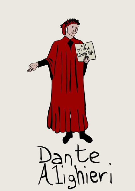 Illustration for Dante's Divine Comedy stock image