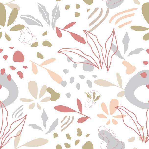 abstract floral seamless pattern  - Vektör, Görsel