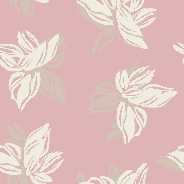 beautiful floral pattern vector illustration  - Vektör, Görsel
