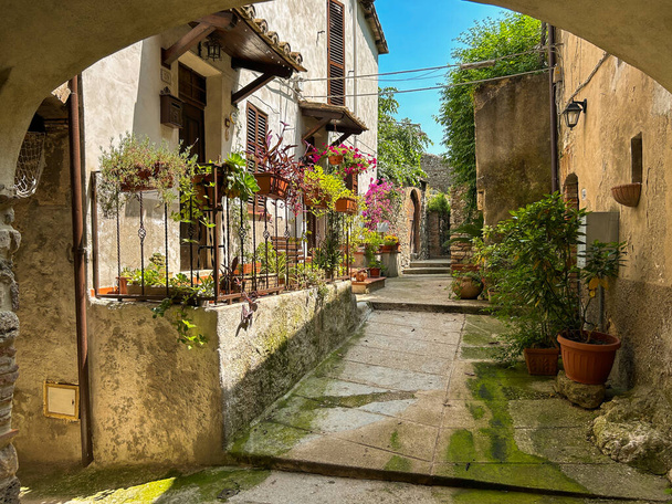 Beautiful glimpse of Stifone medieval village in Umbria Italy - Zdjęcie, obraz