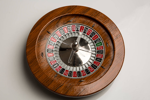 Dettaglio di una roulette in legno - Foto, immagini