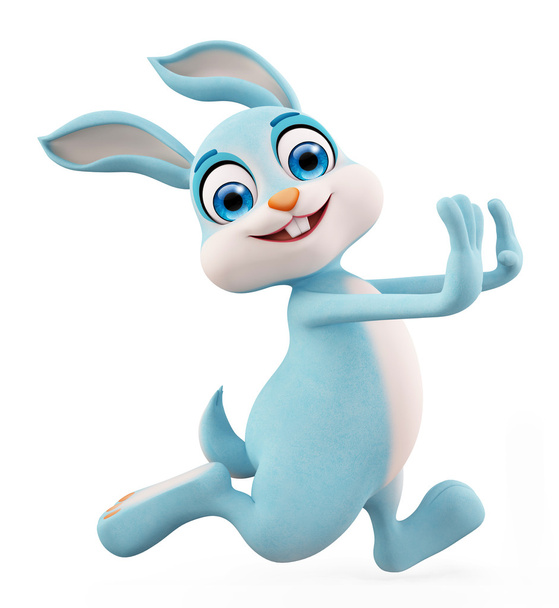 Easter Bunny with running pose - Photo, Image