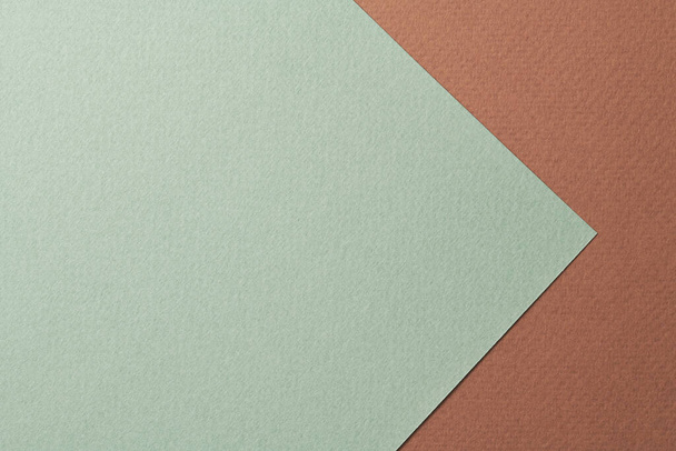 Rough kraft paper background, paper texture brown blue colors. Mockup with copy space for text - Fotografie, Obrázek