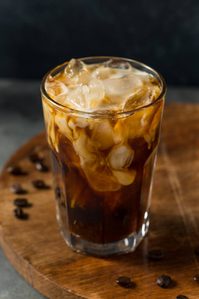 Homemade Healthy Iced Coffee with Oat Milk - Foto, Bild