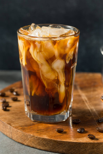 Homemade Healthy Iced Coffee with Oat Milk - Photo, Image