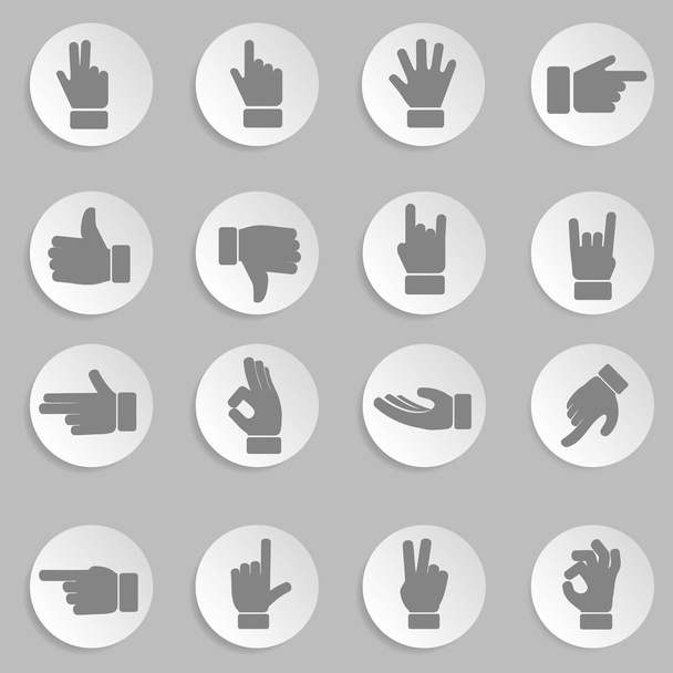 Набір жестів рук
 - Вектор, зображення