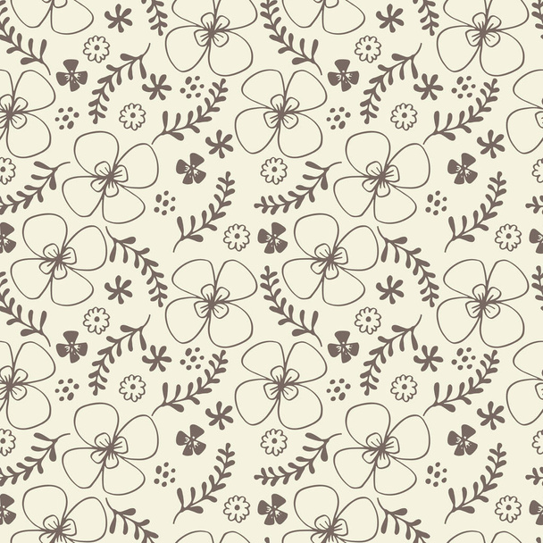 Seamless pattern with Chrysanthemums,japanese floral pattern on white background - Vecteur, image