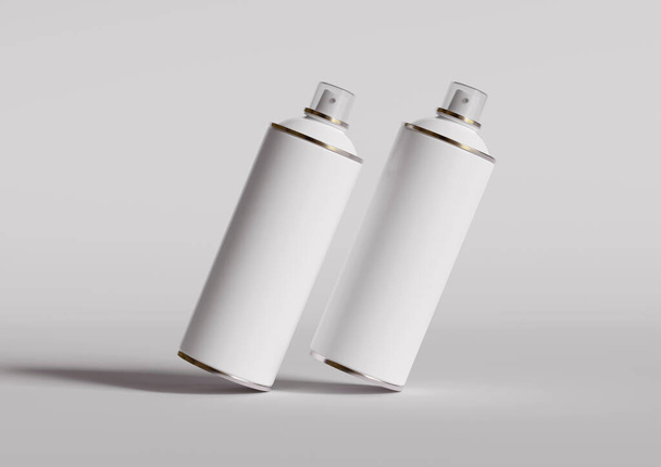 Spray can bottle white color and realistic texture made bu using 3D software - 写真・画像