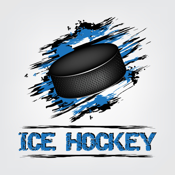 disco de hockey sobre hielo
 - Vector, imagen