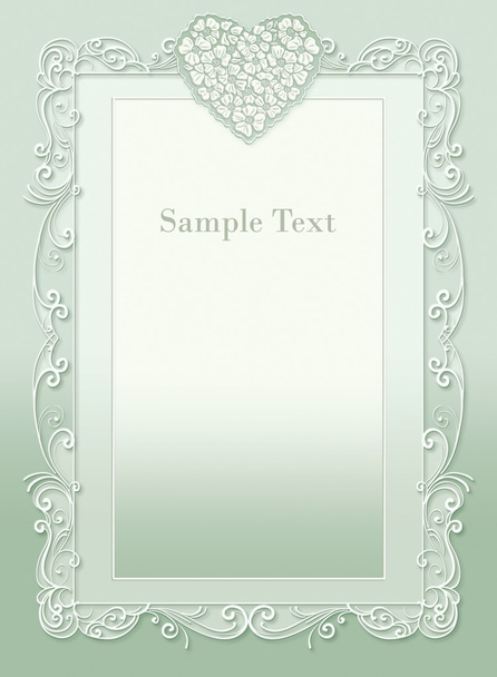 Wedding invitation, frame - Foto, Bild