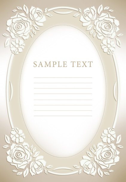 Wedding invitation, frame - Фото, изображение