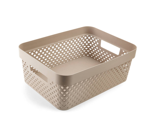 Plastic basket isolated on white background - Photo, Image