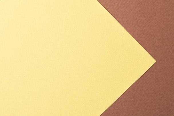Rough kraft paper background, paper texture brown yellow colors. Mockup with copy space for text - Valokuva, kuva