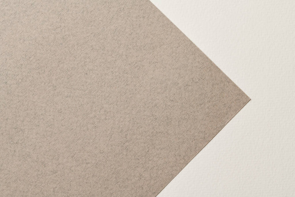Rough kraft paper background, paper texture gray shades colors. Mockup with copy space for text - Foto, imagen