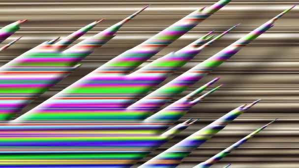 Grafische surround kleurrijke gradiënt patroon op monochrome achtergrond als de Intro Video. - Video