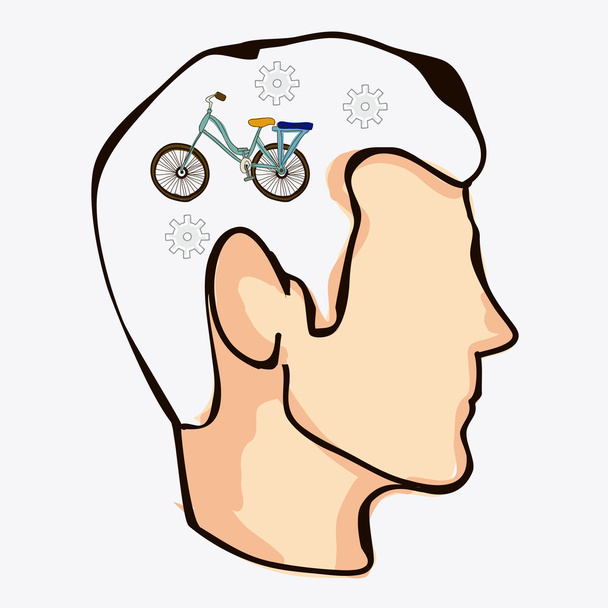 自転車、ベクトル図をデザイン - ベクター画像